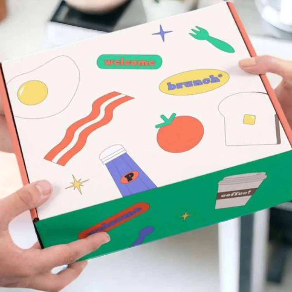 Printed Color Postal Box, another view